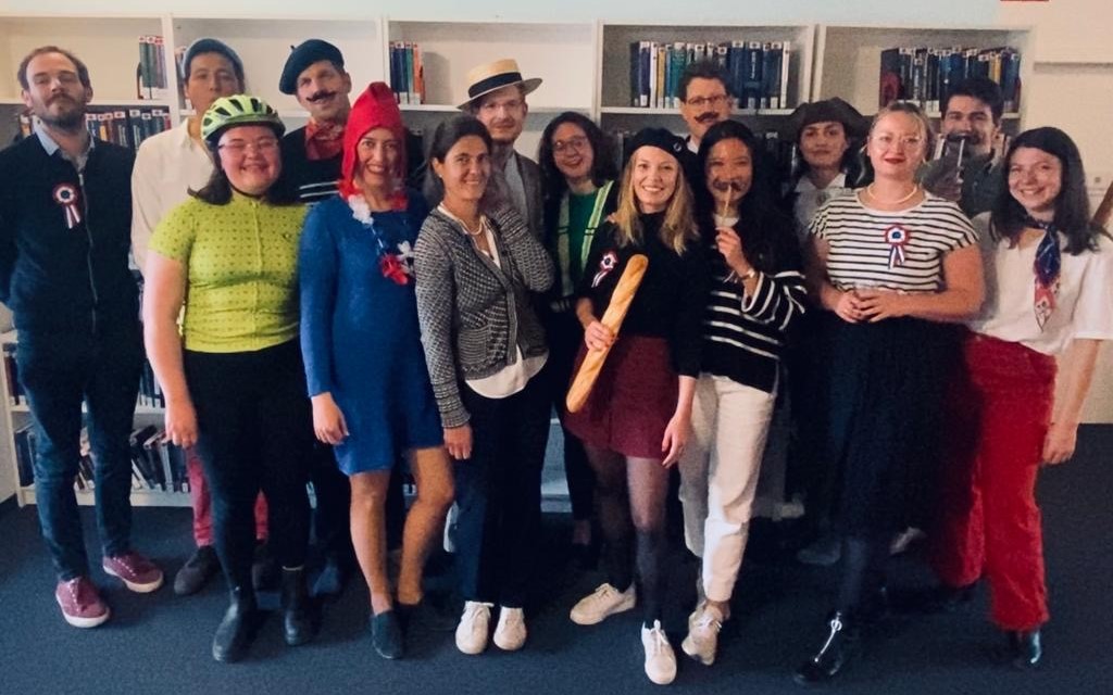 After 8 years filled with uncountable events and creative comms campaigns, we have to say goodbye to the one and only <a href="/HeidiBraeuer/">Heidi Marleen Bräuer</a>. On her last day, we embraced our Frenchness and revelled in memorable, typical Heidi stories. (one tweet is not enough 👇)