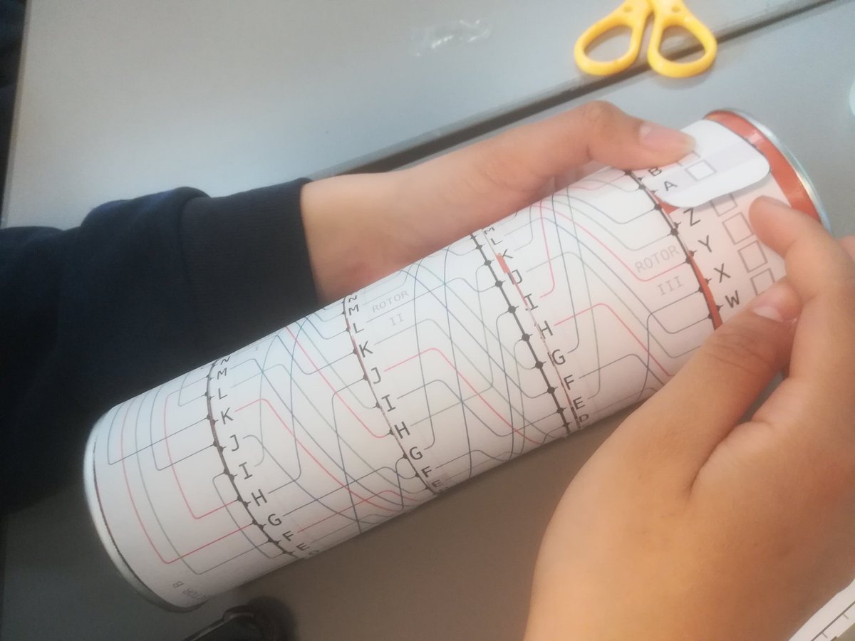 3Y2 have dived into cryptography this week, exploring how maths was used to scramble messages and break codes from the Ancient Greeks to WW2. Today we built our own Enigma machines, and discussed how Enigma was broken by Polish and British intelligence.