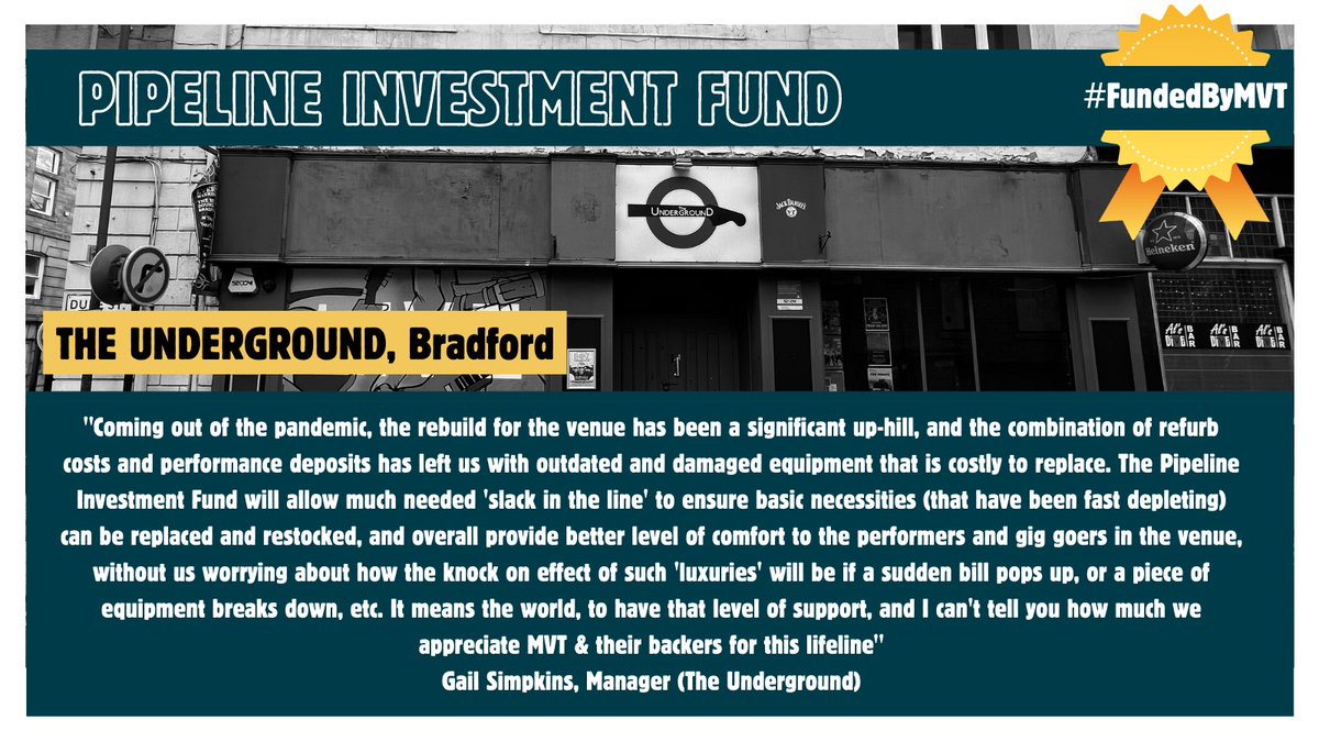 #FundedByMVT @Underground_BFD