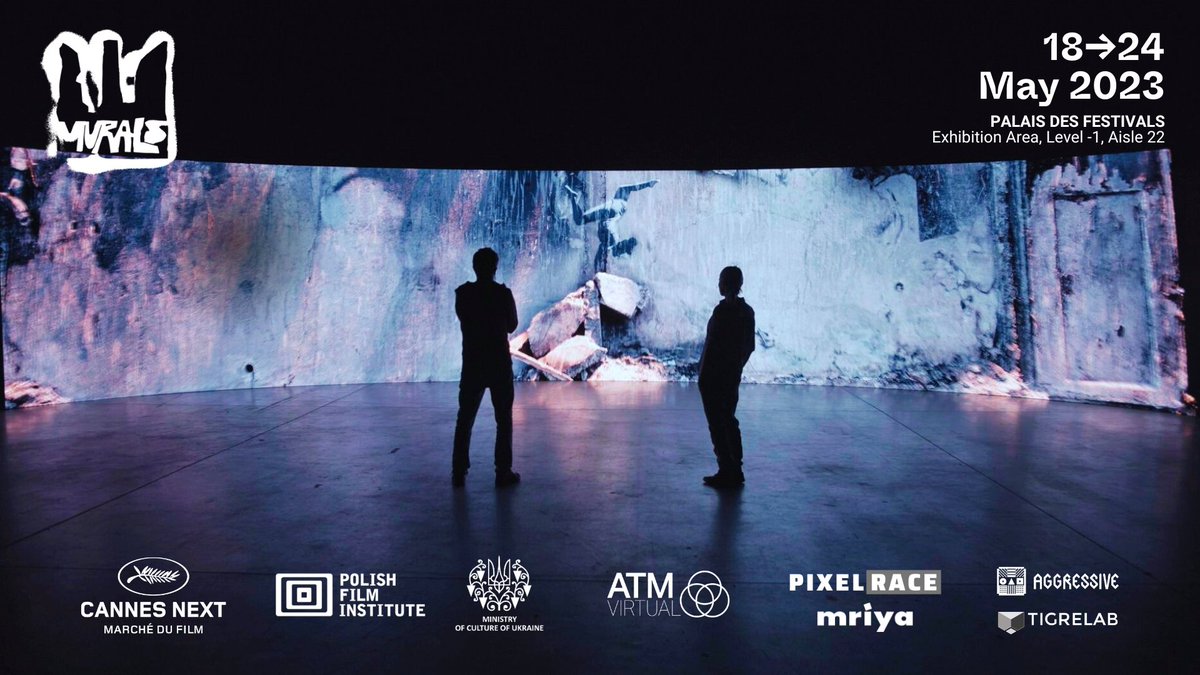 Don't miss the world premiere of #MURALS, presented by #CannesNext #ATMvirtual <a href="/aggressivetv/">Aggressive</a>! Experience the breathtaking and immersive 180-degree visual experience of Banksy's artwork in war-torn Ukraine. 🇺🇦 Limited tickets available. Book now! ➡️ bit.ly/3VZND8I