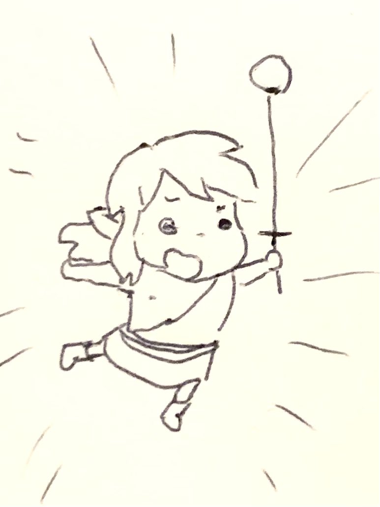 #1日1ラクガキ なるべくネタバレしない為に、 極度のデフォルメしております。 プレイしてる人には何となく伝わるはず‥‥て、手抜きじゃないよ!  #ゼルダの伝説  #ゼルダの伝説ティアーズオブザキングダム