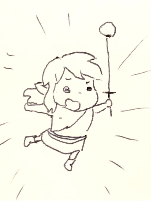 #1日1ラクガキ なるべくネタバレしない為に、 極度のデフォルメしております。 プレイしてる人には何となく伝わるはず‥‥て、手抜きじゃないよ!  #ゼルダの伝説  #ゼルダの伝説ティアーズオブザキングダム