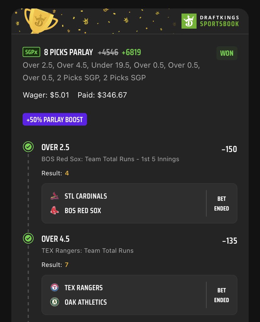 ThreeWagers's tweet image. I’ll take it 💰 … +68 units