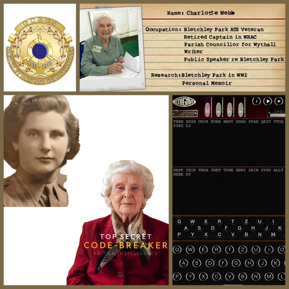 500efr's tweet photo. Happy 100th Birthday to the amazing #BettyWebb #BletchleyPark #BletchleyParkResearch https://t.co/js7CPklVd6