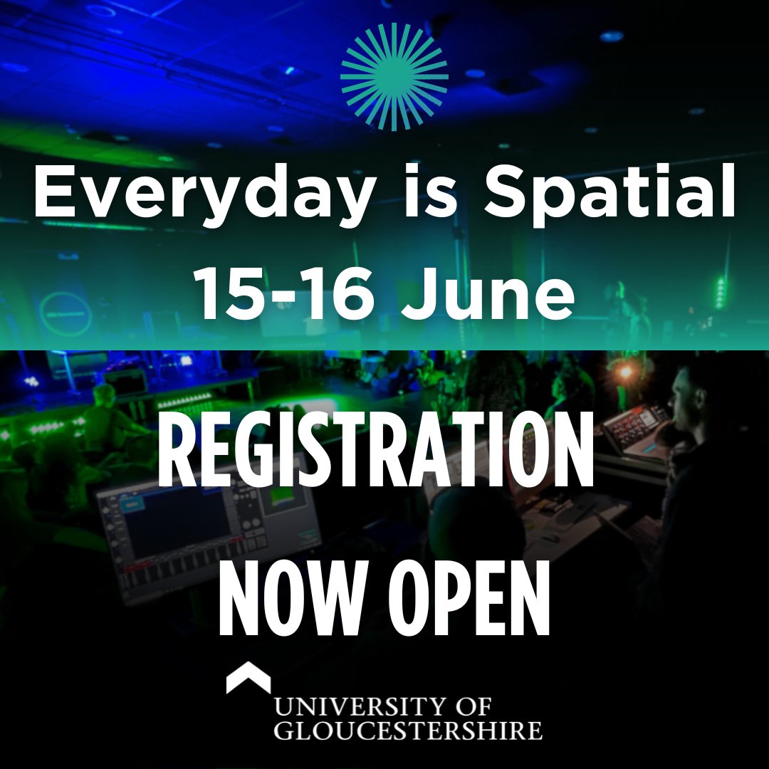 uogimmersiveau1's tweet photo. Registration is now open - https://t.co/nlc8WlQ25Y #SpatialAudio #immersiveaudio #ambisonics #atmos https://t.co/mBCT9hBy4l
