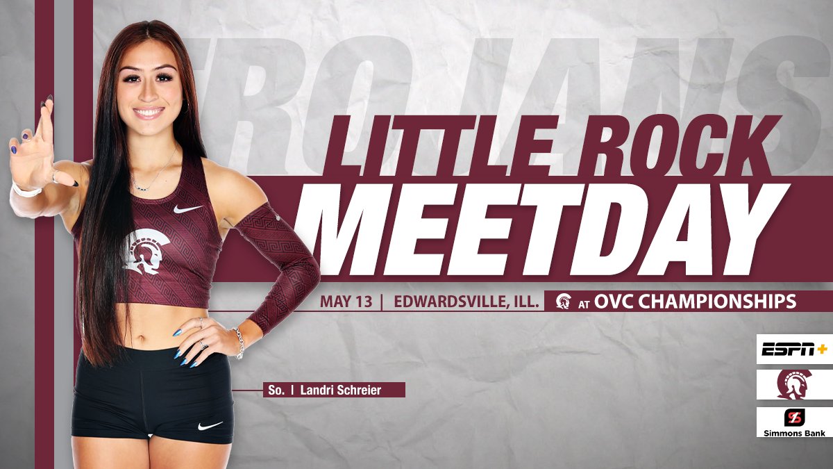 It's Championship Saturday for #LittleRocksTeam 

Time to finish what we started 😤

🆚 <a href="/OVCSports/">Ohio Valley Conference</a> Championships
🕚 11am (Field)
🕧 12:30pm (Running)
📍 Edwardsville, Ill.
📺 ESPN+ | es.pn/3MovWg4
📊 bit.ly/3pzzmDs
📝 bit.ly/3IpiGWb