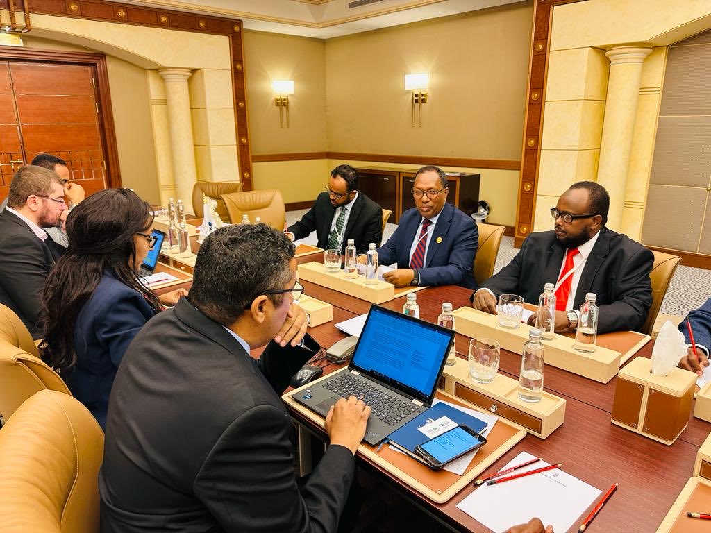 I had a fruitful meeting with Dr. Hiba Ahmed, the Director-General of the Islamic Solidarity Fund for Development (IsFD), during the #IsDB2023AM. We discussed how to address fragility in #Somalia through our economic reforms &amp; by creating opportunities for our citizens