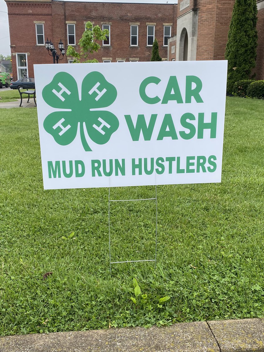 MrsStrebe's tweet image. Mud Run Hustlers 4H Club Car Wash is on rain or shine!  Let’s us get one layer of dirt off for you!  Make a donation for these amazing kids!  Madison County Proud! #Ohio4H @ohio4h