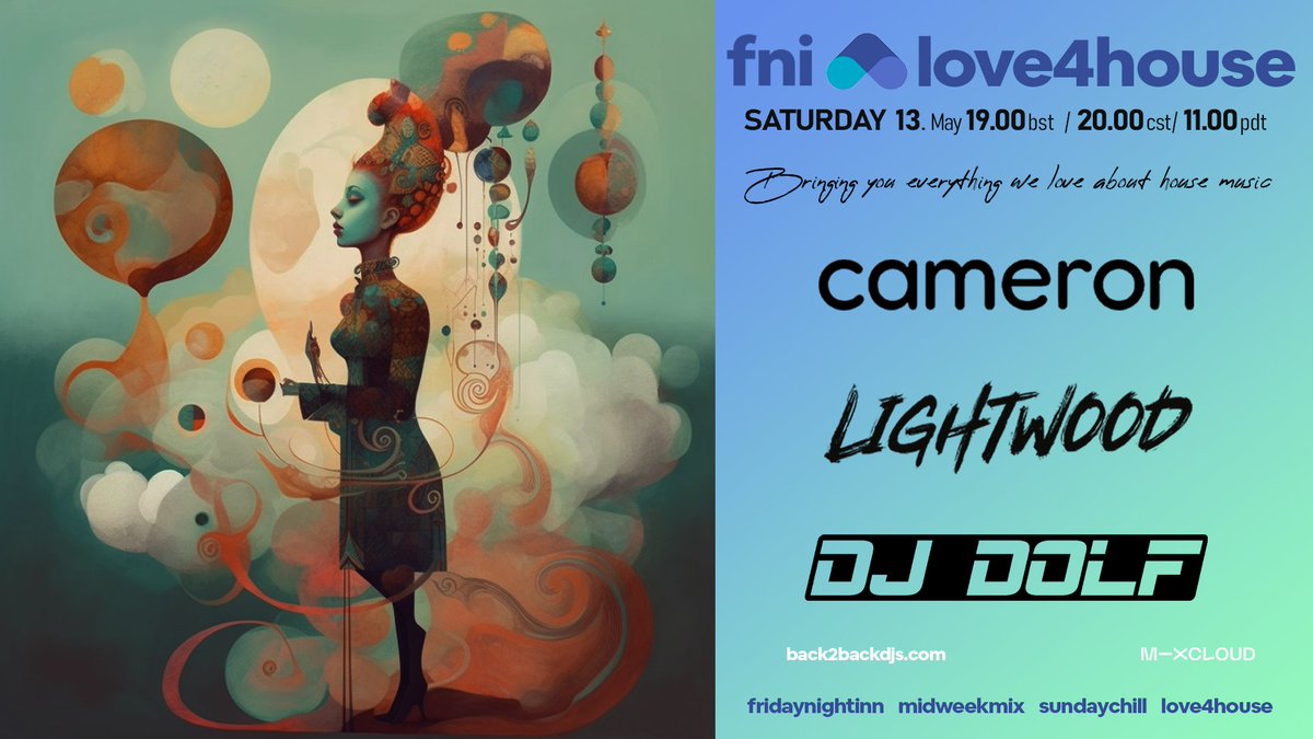 fridaynightinn's tweet photo. fni presents : love4house Saturday 13 May 2023 19.00 BST / 20.00 CEST / 11.00 PST https://t.co/14ix4prHqj https://t.co/5yRYTNZGNC
