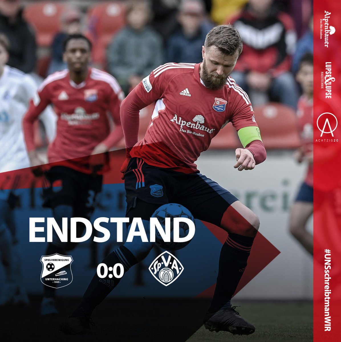 Es bleibt am Ende beim torlosen Remis gegen Aschaffenburg.
____
#UHGVIK
#UNSschreibtmanWIR 🔴🔵