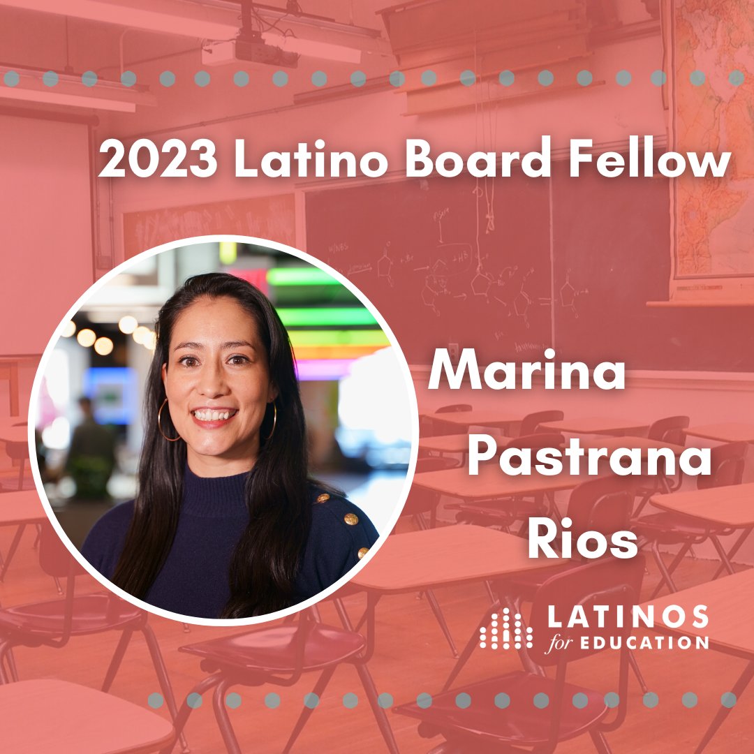 Marina Pastrana Ríos is a social-impact entrepreneur who founded the Montserrat Coalition at @BostonCollege and serves as the Chief Revenue Officer of @OTWSafety.

Learn more about her and all of the 2023 Latino Board Fellows: latinosforeducation.org/latino-board-f…

#ConGanasWeCan