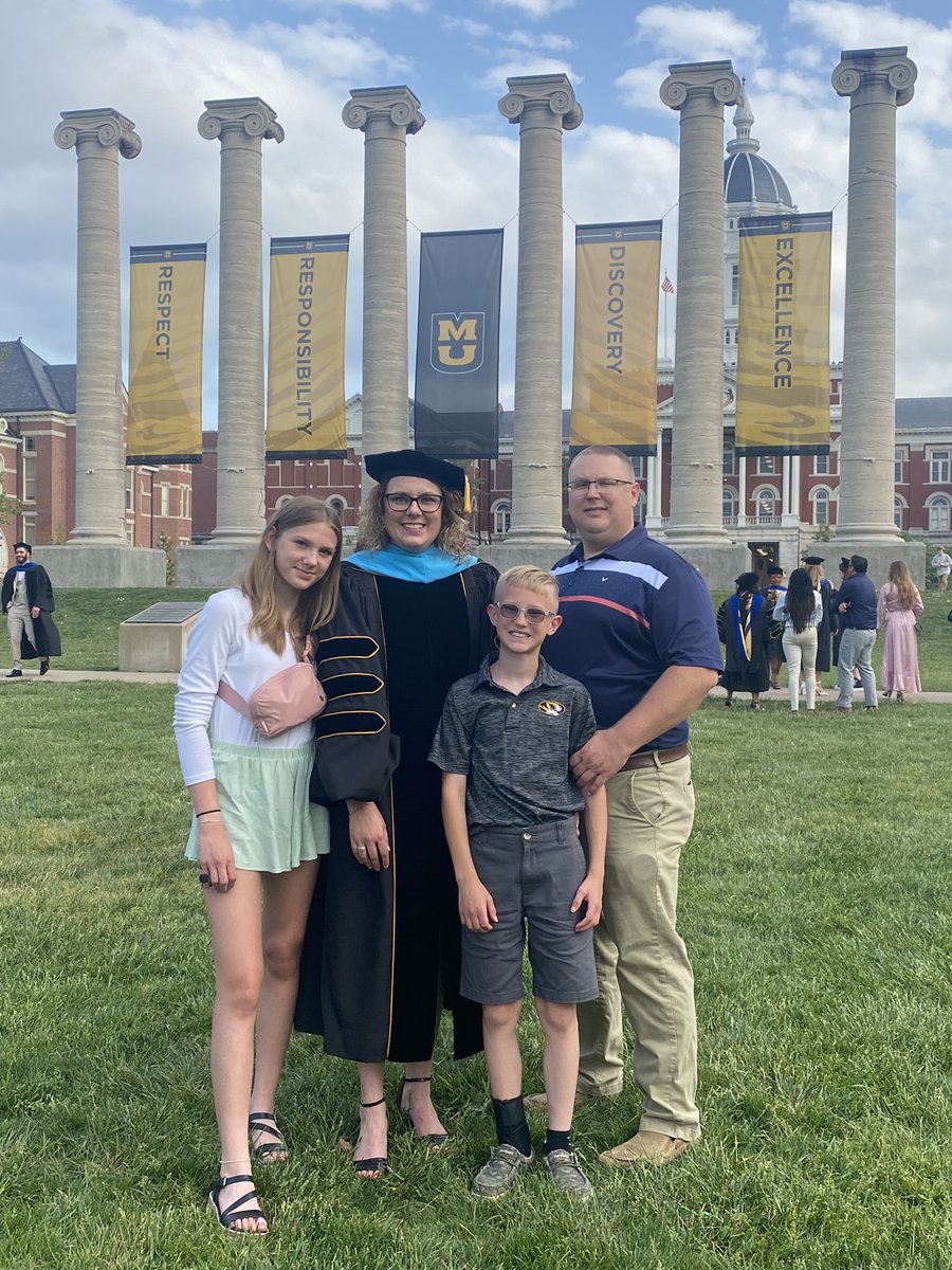 SarahTraub1's tweet photo. I joined the 2% yesterday. I attended graduation for my educational doctorate in educational leadership and policy analysis at Mizzou! https://t.co/7jqtdZTbYl