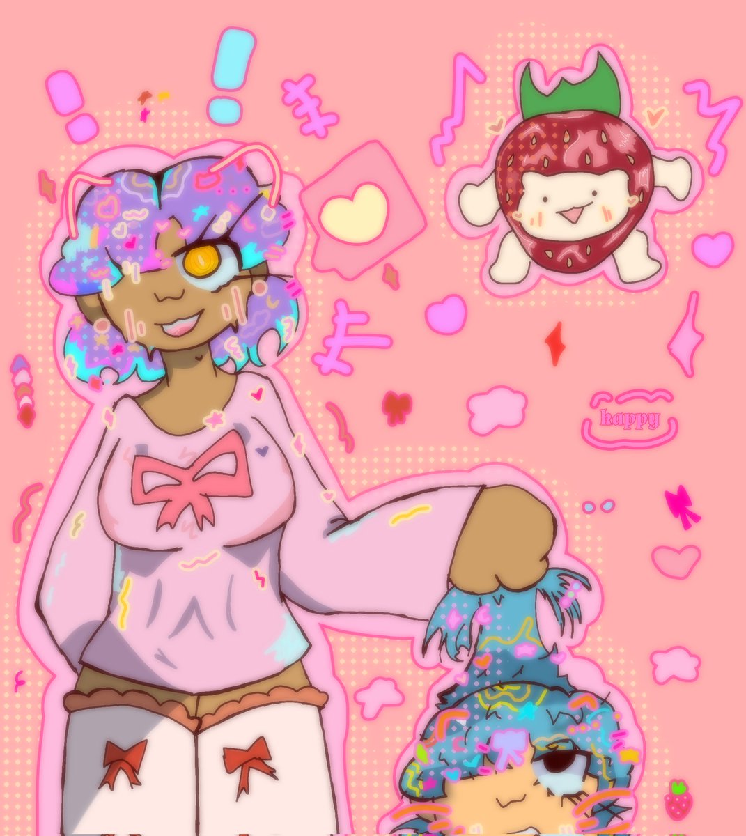 kappychin's tweet photo. Strawberry cat!!! 
#blood #gore #art #artist #UnicornWarspadre #UnicornWars #UnicornWarriorsEternal #UnicornWarsfanart https://t.co/st3IDIv1qR