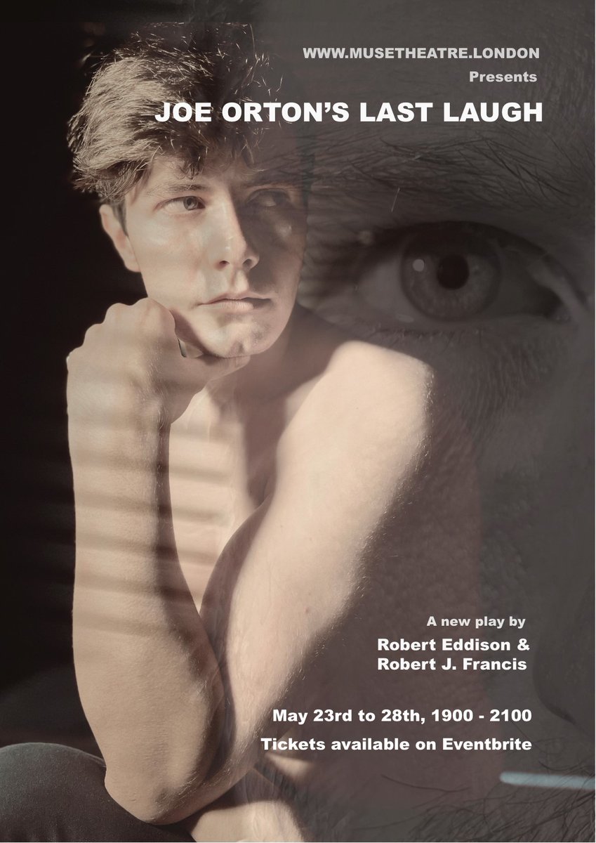 I'm delighted to say that my new play 'Joe Orton's Last Laugh' will run from 23rd to 28th May at London's Muse Theatre.           

Click here for your tickets:   eventbrite.co.uk/e/joe-ortons-l…
    
See you there with my co-writer Robert J Francis!
<a href="/RobertJFrancis1/">Robert J Francis</a> <a href="/RealMattLucas/">Matt Lucas HQ</a>