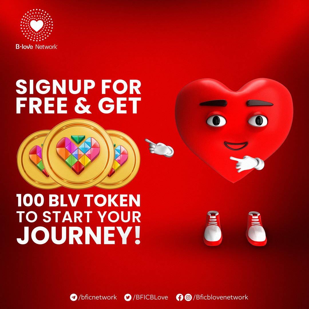 BLove_Coin's tweet photo. Get 100 BLV Tokens for FREE!
Signup for Free & Get 100 #BLVTokens,
to start your journey toward financial independence🚀
Grab the dynamic opportunity to multiply your income,
The perfect app to earn handsome rewards #daily! 💰
- Daily Rewards
- Direct Rewards
- Associate Rewards https://t.co/kkf6uFJx9W