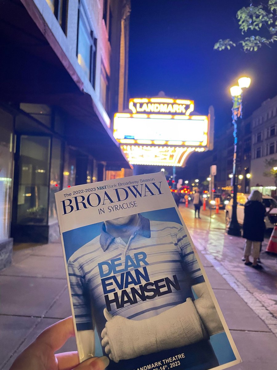 There are only FOUR MORE CHANCES to see DEAR EVAN HANSEN at the Landmark Theatre. Tickets still available at the Landmark Box Office and bit.ly/DearEvanHansen… 🎟️