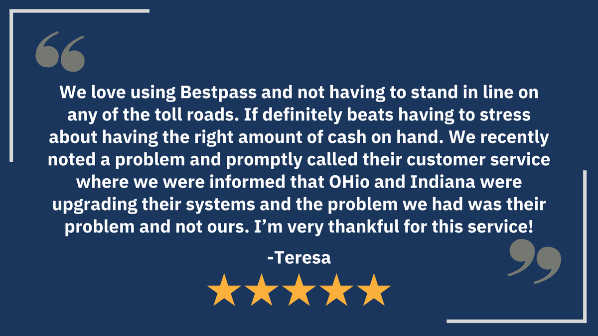 Thank you, Teresa! We hope you're staying safe out there on the roads!

#bestpass #trucking #trucks #truckdrivers #atruckerslife #itruckingtoldyou #truckingindustry #truckdriverslife #truckdriverproblems #truckerslife #reviews #honestreviews  #trucknation #trucklife