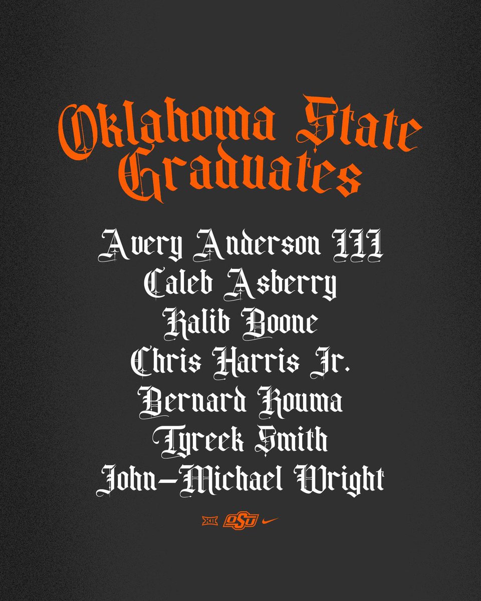 Congratulations to our Spring graduates! We couldn’t be more proud of you and all you accomplished. 🤠

#GoPokes | #LetsWork