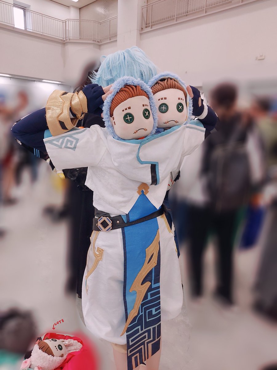 重云|ちょううん 「※コスプレ 初のコスプレイベント、楽しかった〜」|꒭ ､ｷ″ ι) (,,⊕︿⊗,,)のイラスト