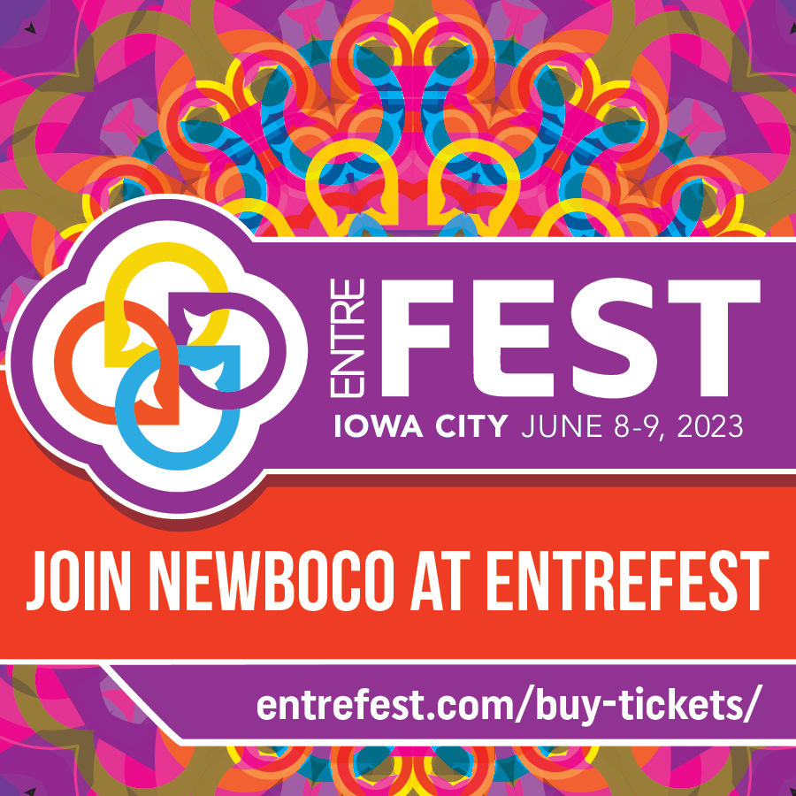 NewBoCo's tweet photo. Discover innovative ideas and a vibrant entrepreneurial community at #EntreFEST! From June 8 & 9, join hundreds of professionals in celebrating success and learn from over 60 industry leaders- grab your tickets today! #iowacityevents #iowaevents
https://t.co/UVXexkP0lb https://t.co/MQbL01FMvb