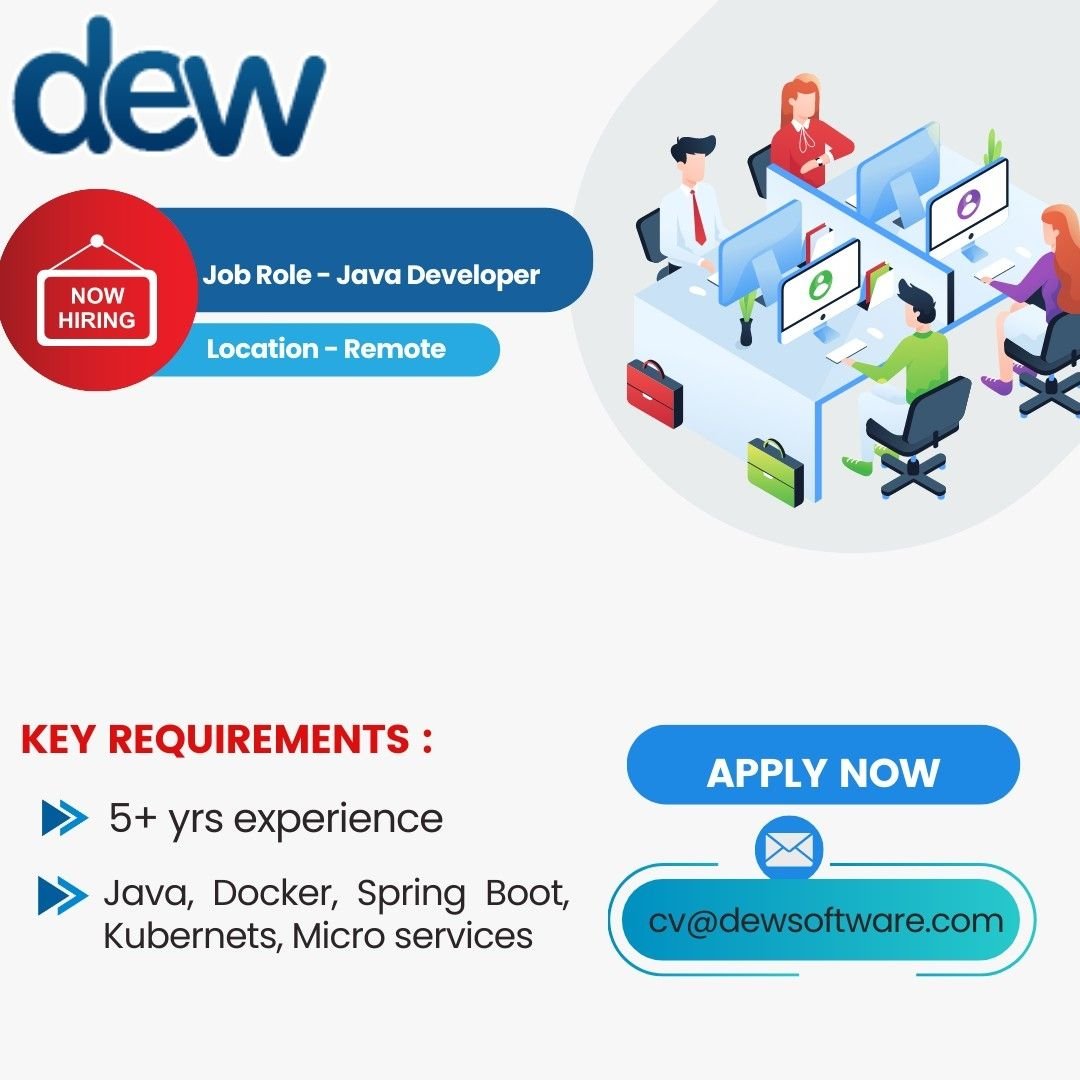 DewSoftware's tweet image. Job Role - Java Developer
Location - India (remote)
Experience - 5 + years
Please share your Resume only if you have relevant experience.
#job #javadeveloperjobs #javadeveloper #experience #developer #india #java #share #cv #DewSoftware