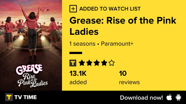 YolandaHassing's tweet photo. I've just started following Grease: Rise of the Pink Ladies https://t.co/PgAYdR191s #tvtime https://t.co/w3ABcHy32X