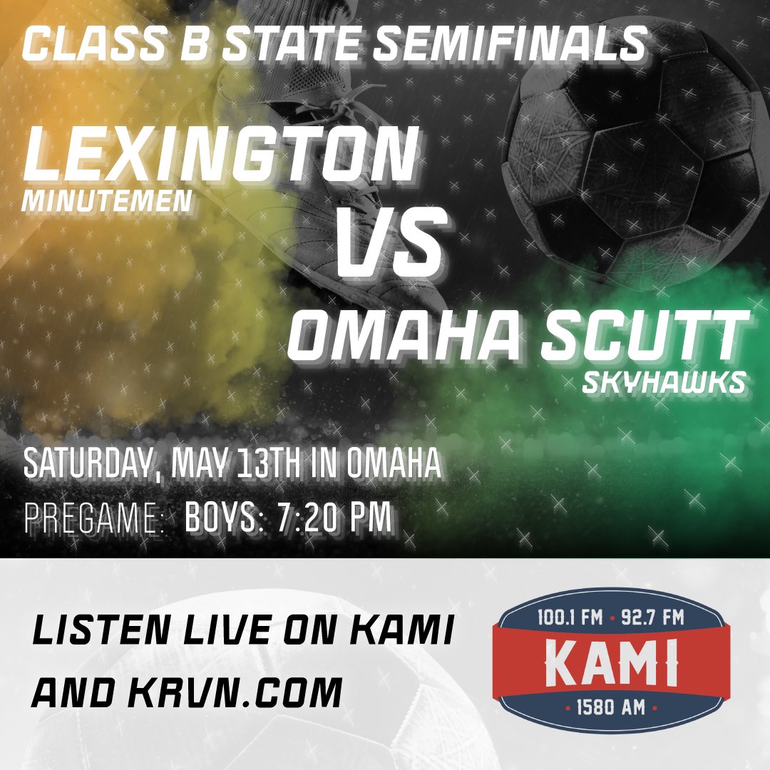 KRVN sports (@jaysonjorgensen) on Twitter photo Lexington State Soccer Tonight on KAMI. State Semis
<a href="/lexingtonFC_men/">Lexington Men's Fútbol</a>
<a href="/LexSchools/">Lexington Public Schools</a>
<a href="/krvn/">KRVN Radio</a>
<a href="/nebraska_talk/">Nebraska Soccer Talk</a> Lexington State Soccer Tonight on KAMI. State Semis
<a href="/lexingtonFC_men/">Lexington Men's Fútbol</a>
<a href="/LexSchools/">Lexington Public Schools</a>
<a href="/krvn/">KRVN Radio</a>
<a href="/nebraska_talk/">Nebraska Soccer Talk</a>