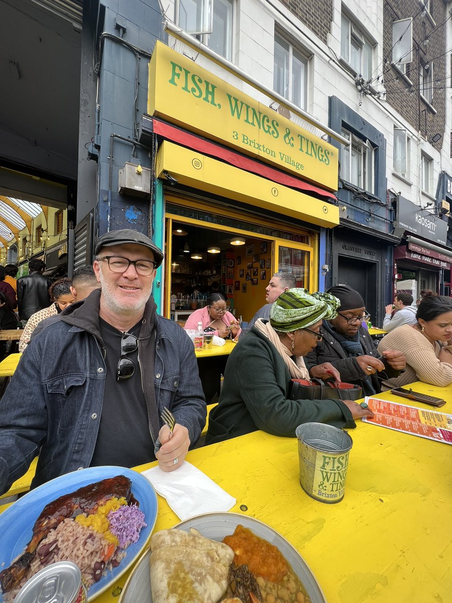 Exploring Brixton today with a delicious Trini lunch