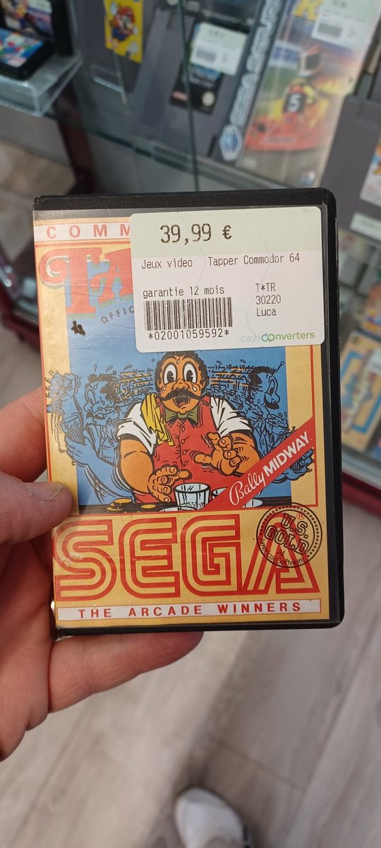 Oli_Pauwels's tweet photo. Le jeu d'arcade #Tapper sur #Commodor64 ^^ https://t.co/1Gb1itJ9VW