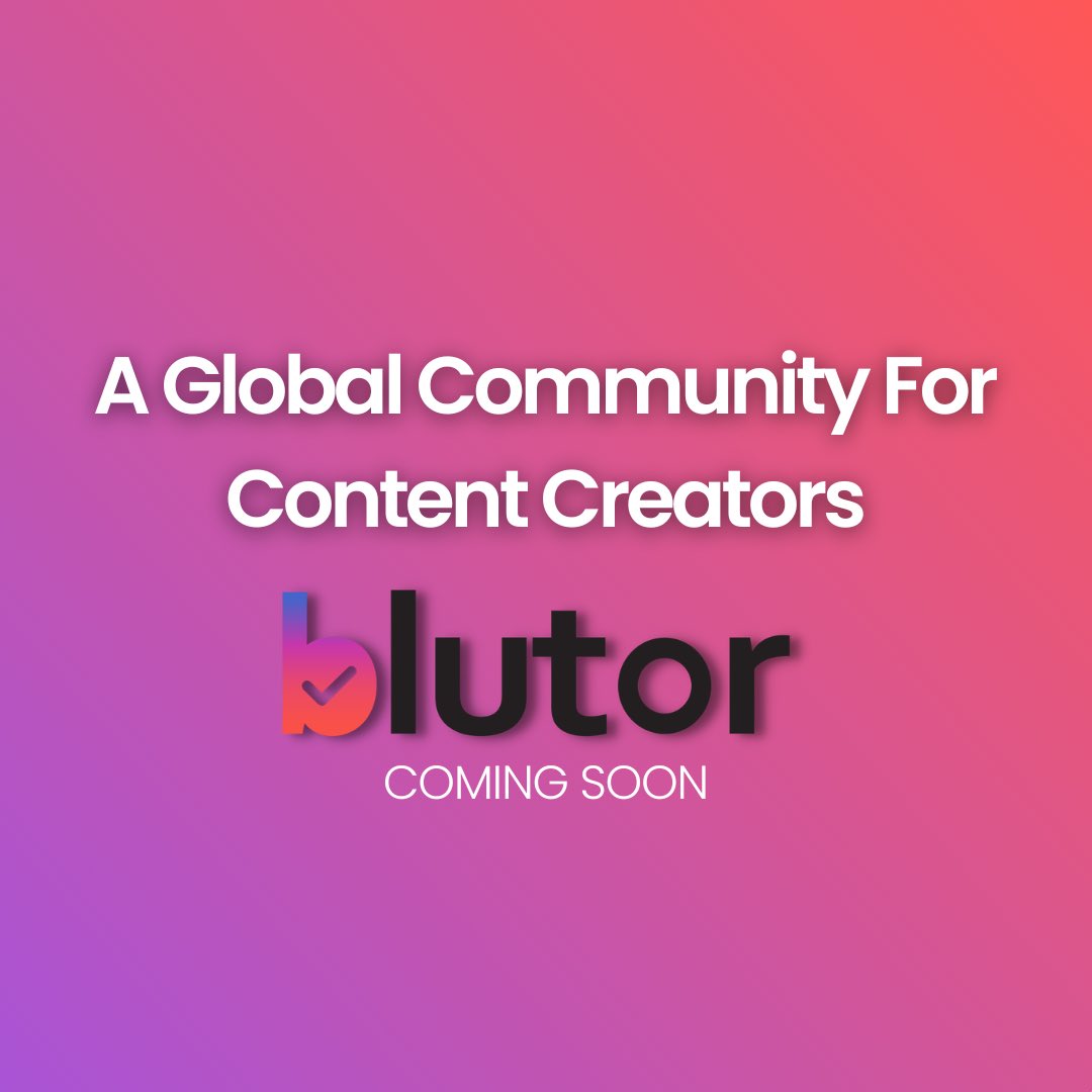 Calling all content creators! Get ready to join the global community with Blutor. Coming soon.

#Blutor #ContentCreators #GlobalCommunity #ComingSoon #ProfessionalGrowth #OnlineCommunity #DigitalNetworking
