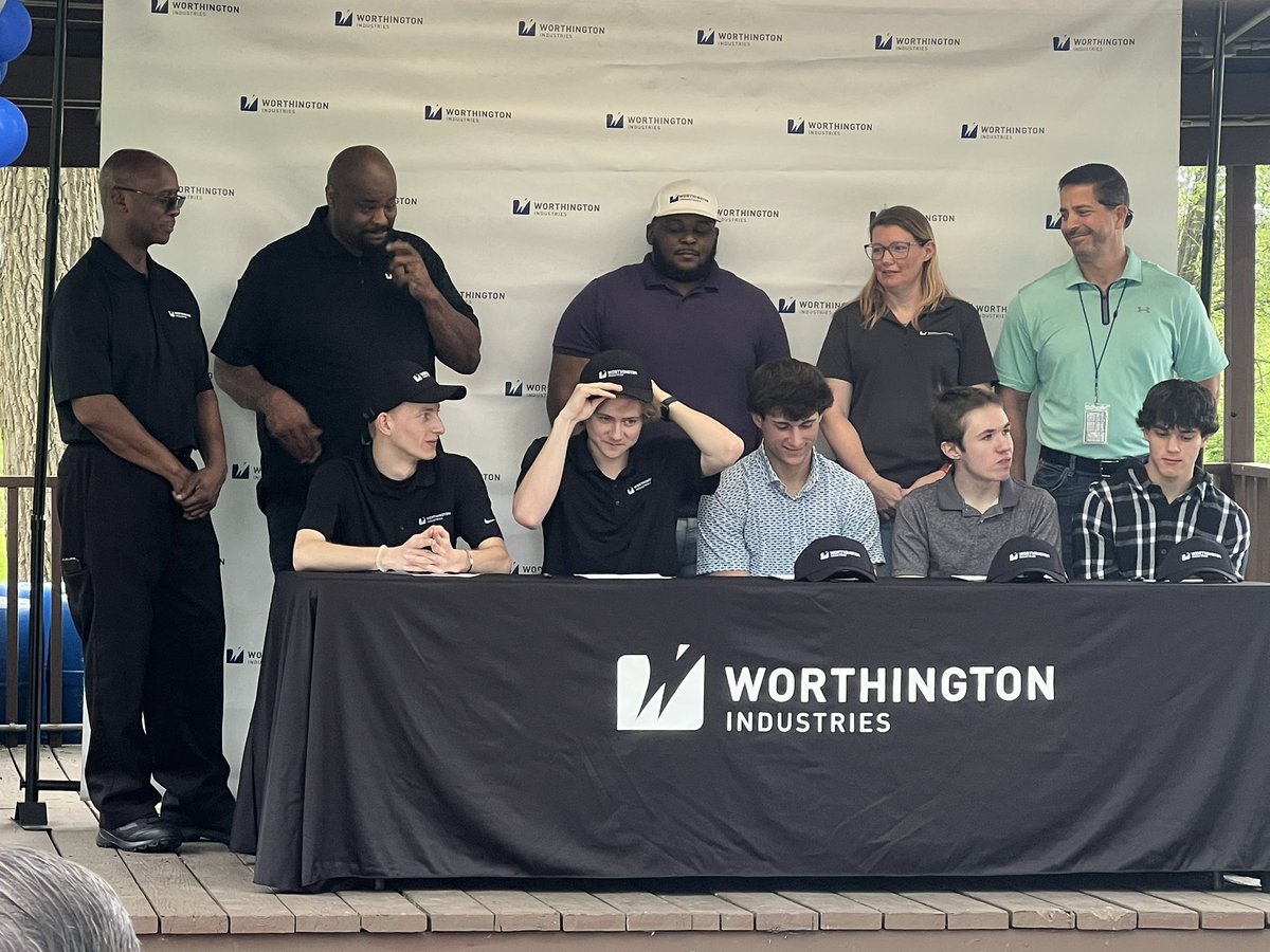Our students who partnered with Worthington Industries their senior year are truly ready for tomorrow! 

Congrats Jacob Smith &amp; Nelson Ryder! We are excited to watch you achieve your career goals &amp; ambitions with this amazing opportunity. Your hard work &amp; dedication has paid off!