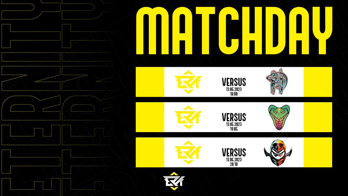 EternityESP_ORG's tweet photo. Od godziny 18:00 rozpoczynamy maraton w fazie grupowej Esport Pomaga!

Harmonogram:

Eternity Esports Yellow vs NE0-Esports | 18:00 | https://t.co/LgybD22NQI
Eternity Esports Yellow vs ECO CobraZ | 19:05
Eternity Esports Yellow vs EggHeads | 20:10

Zapraszamy do kibicowania! https://t.co/UQLoBmbPdf