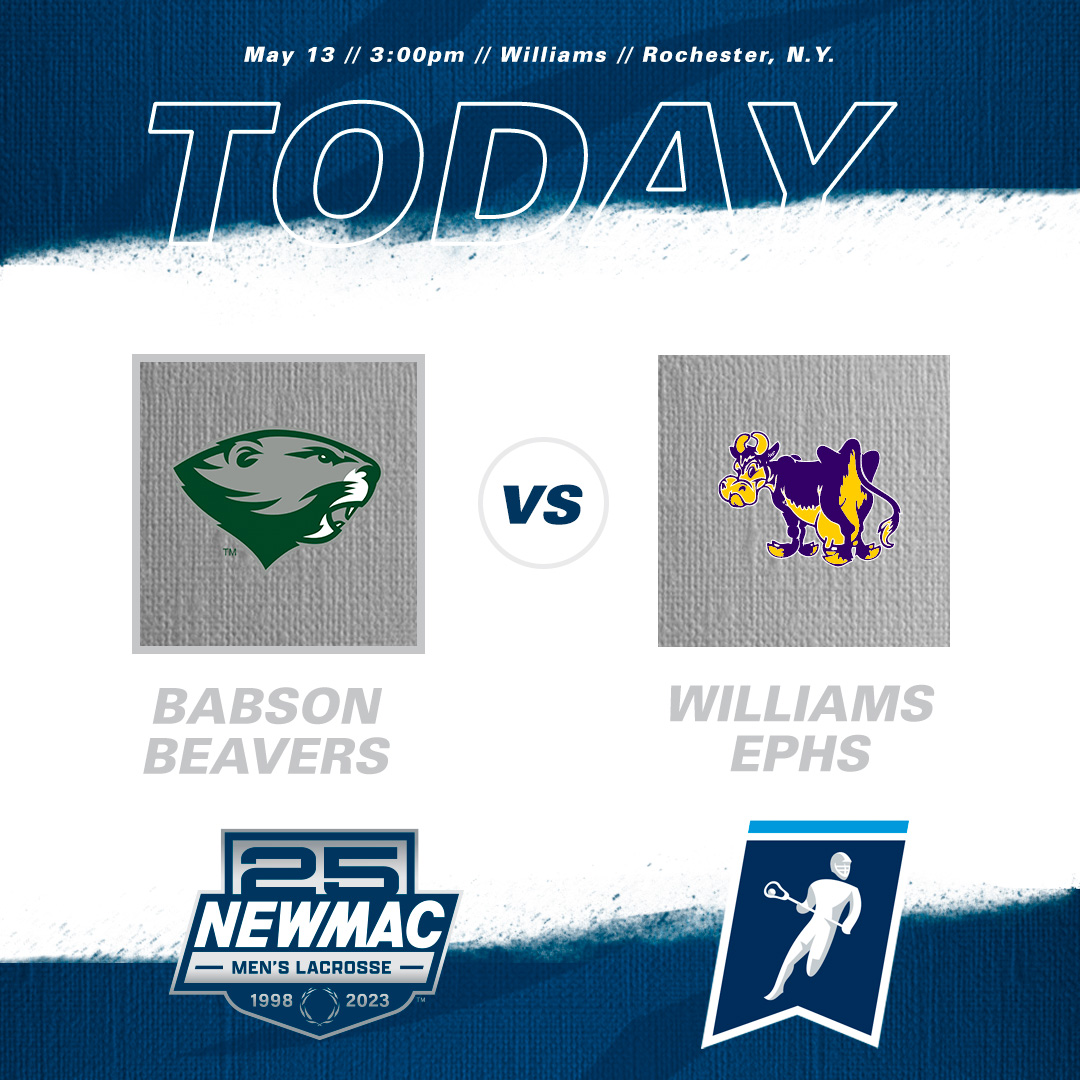 We have NCAA Men's and Women's Lacrosse Championship Action Today! 

1pm: Babson Women vs. Westfield State
3pm: Babson Men vs. Williams

newmacsports.com/scoreboard/

#GoNEWMAC #d3lax @BabsonAthletics