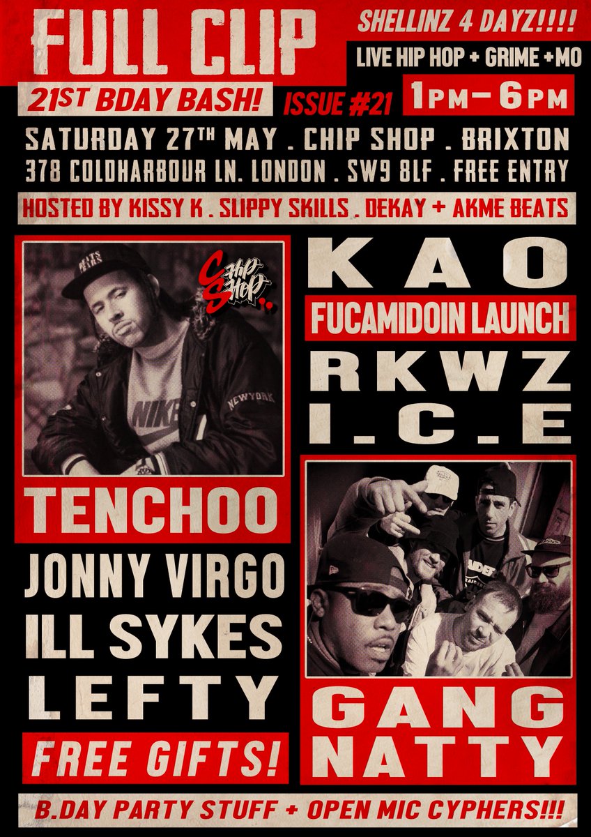 SlippySkills's tweet photo. @FullClipMag @ChipShopBXTN
#FullClipMagazine #ChipShopBXTN #Brixton #UKHipHop #London https://t.co/Qh4xEZ79ht