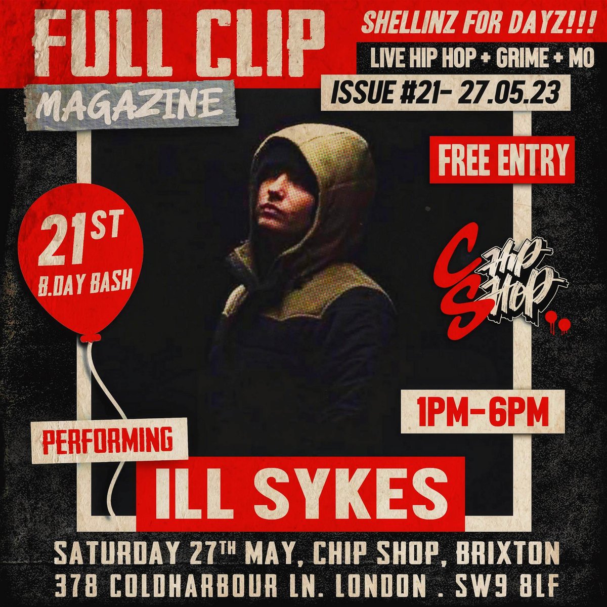 FullClipMag's tweet photo. #IllSykes #FullClipMagazine #ChipShopBXTN #Brixton #UKHipHop https://t.co/65hBVDeHWX