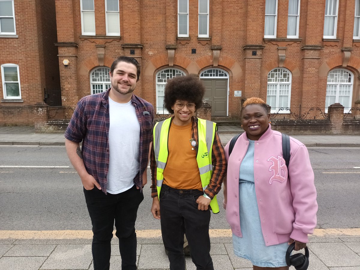 Harry McKenzie and Keji Moses out on the #RMT picket this morning. Showing support for #labourunions ✊️