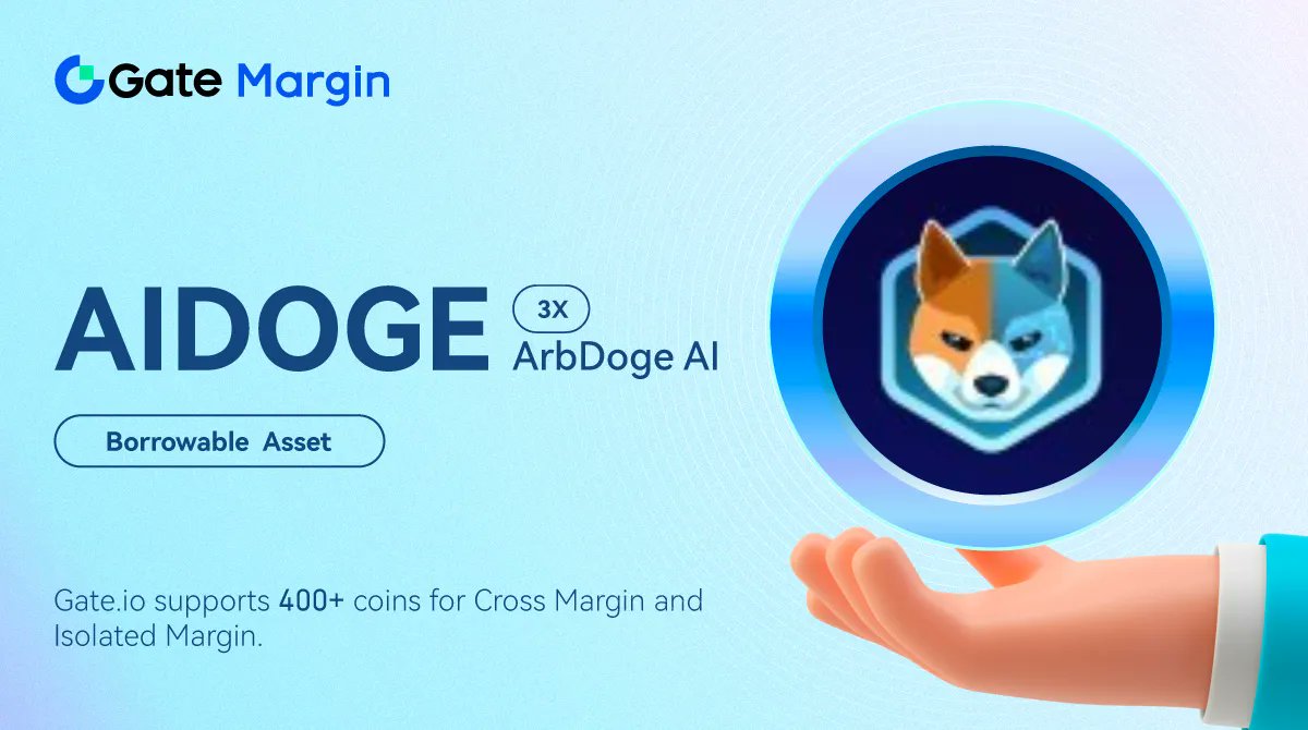 Gate's tweet photo. Borrowable Asset: #AIDOGE 

Trade in Isolated Margin
👉 https://t.co/Ob8ugWk0Rg

Join &amp; Share in the $6,000 Prize Pool
🎁 https://t.co/2A9bdySf2x

#AiDoge is a #meme project with a generative AI system to turn user prompts into shareable #memes while providing utility https://t.co/BkVgIuvqrV