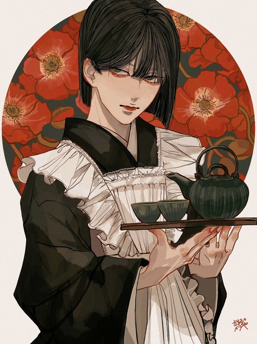 「black hair teapot」 illustration images(Latest)｜4pages