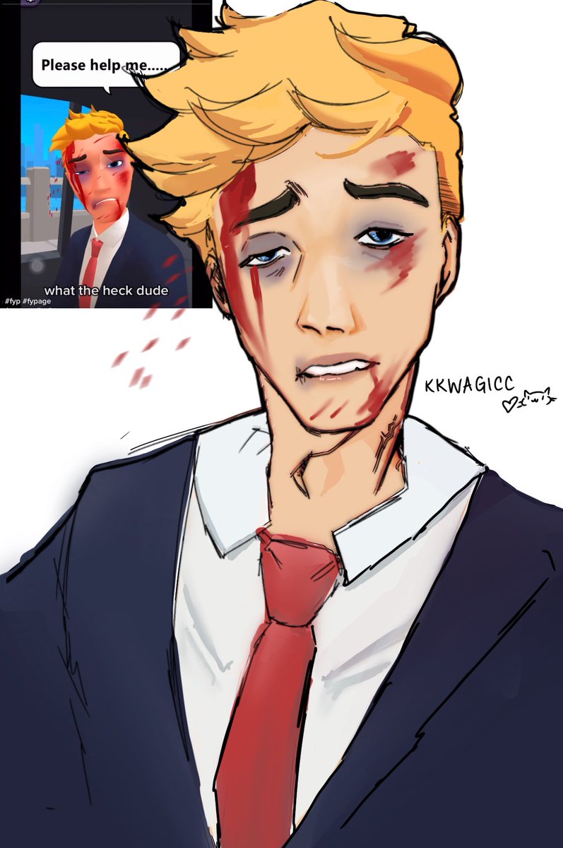 kkwagicc's tweet photo. My skills aren’t wasted, drew this quickly this morning 

#taximaster #taximasterfanart #blondguy https://t.co/XCC299URF7