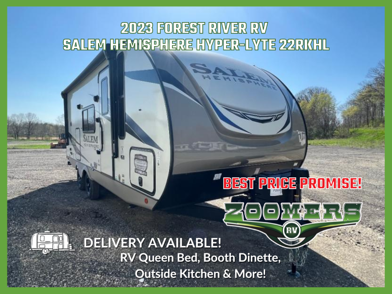 𝐌𝐚𝐲 we help You into one of only TWO 𝟐𝟎𝟐𝟑 𝐅𝐨𝐫𝐞𝐬𝐭 𝐑𝐢𝐯𝐞𝐫 𝐑𝐕 𝐒𝐚𝐥𝐞𝐦 𝐇𝐞𝐦𝐢𝐬𝐩𝐡𝐞𝐫𝐞 𝐇𝐲𝐩𝐞𝐫-𝐋𝐲𝐭𝐞 𝟐𝟐𝐑𝐊𝐇𝐋's we have?!? Right under 5,200lbs, 27Ft in length, 1 slide and sleeps 4! 
𝐋𝐞𝐭'𝐬 𝐆𝐞𝐭 𝐂𝐚𝐦𝐩𝐢𝐧𝐠!
#ZoomersRV #ForestRiverRV