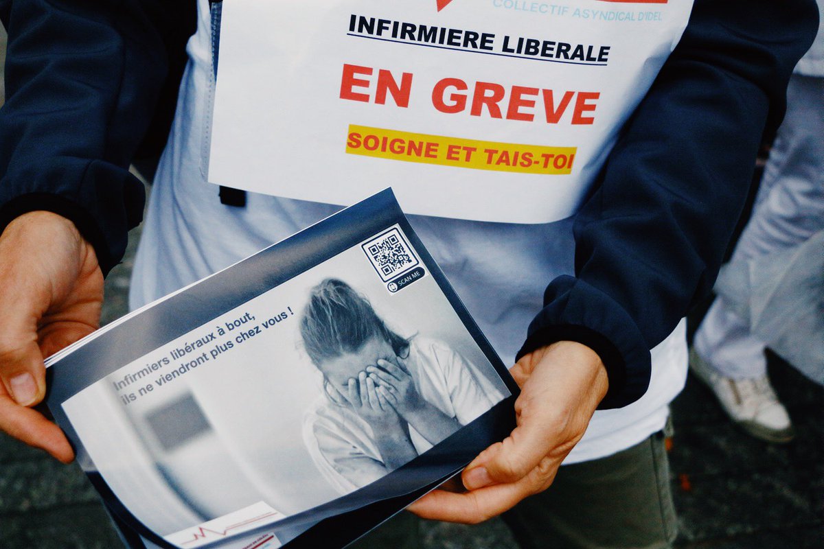 StphanieF11's tweet image. Les #infirmiersliberauxencolere étaient hier dans la rue également à Nice!
Qu’attendez-vous pour nous recevoir @FrcsBraun et @agnesfirmin !
Revalorisation,respect,considération !
@Idelencolere 
@sedatif