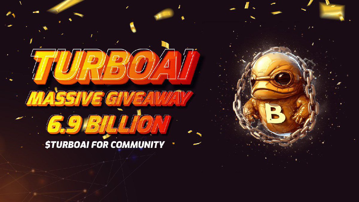 ChainkongCom's tweet photo. New airdrop: TurboAI (TURBOAI) 
Total Reward: 6.9 Billion TURBOAI 
Winners: Top 5,000 Distribution: 28th May

#turboai #chainkong #airdrop #Airdrops #AirdropCrypto #AirdropAlert #airdrophunters https://t.co/9BdOz0iU1p