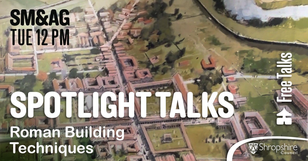 shrewsmuseum's tweet image. FREE Spotlight Talk 
Tue 16 May 12 Noon
The Roman Gallery

Roman Building Techniques - Volunteer, Margaret will discuss how the Romans built their surroundings, referencing the collection. 

FREE ENTRY 

#FreeTalks #History #Museums #Buildings #Rome #AncientRome

@ShropCouncil