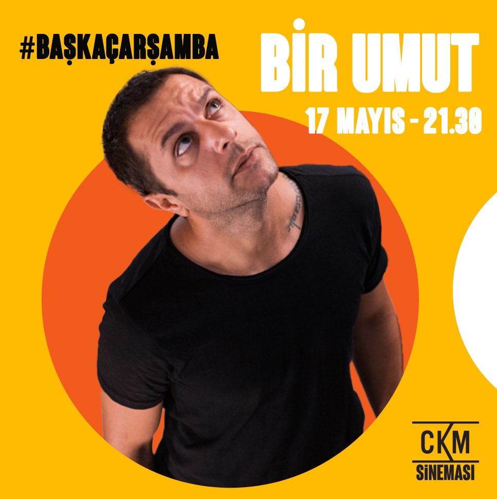 Baran Şükrü Babacan ve Eylem Yıldız'ın başrollerini paylaştığı Bir Umut bu hafta #BaşkaÇarşamba'da!

🗓️17 Mayıs
⏰21:30
🎟 Biletler biletinial.com ve gişemizde! 🏃🏻‍♀️ #ckmsinemasınagel