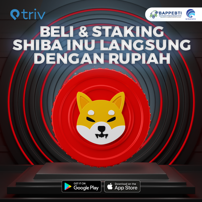 TrivExchange's tweet photo. Yuk miliki dan tumbuhkan coin shiba inumu dengan staking di Triv. 

To the moon 🚀🚀