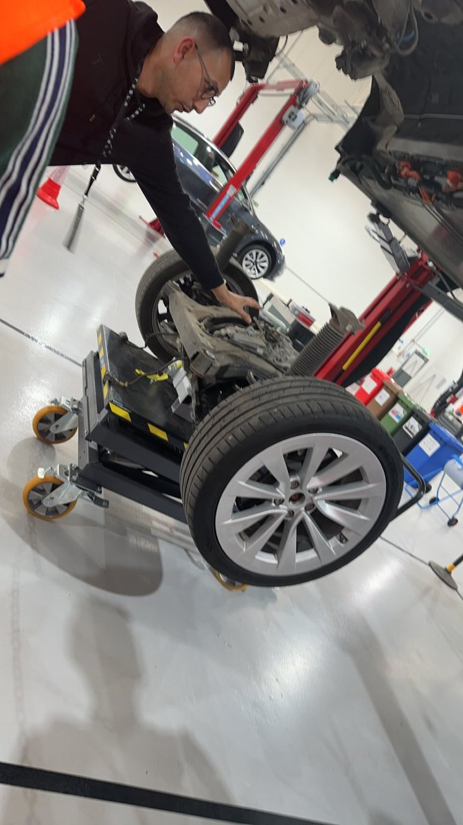 The official opening of the Tesla Centre in Edmonton or as Tesla call it Tottenham. They gave us a tour of the service process.