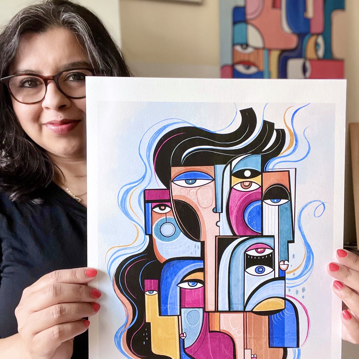 theprintspace's tweet image. NEW PRINTS INCOMING🔥

Love to go bold &amp;amp; break away from the convention? This classical Cubist collection by Ishita Banerjee (@soulcurryart) is for you!

Buy one of her beautiful prints before they sell out: soulcurryart.com

Good luck with the launch, Ishita! ✨