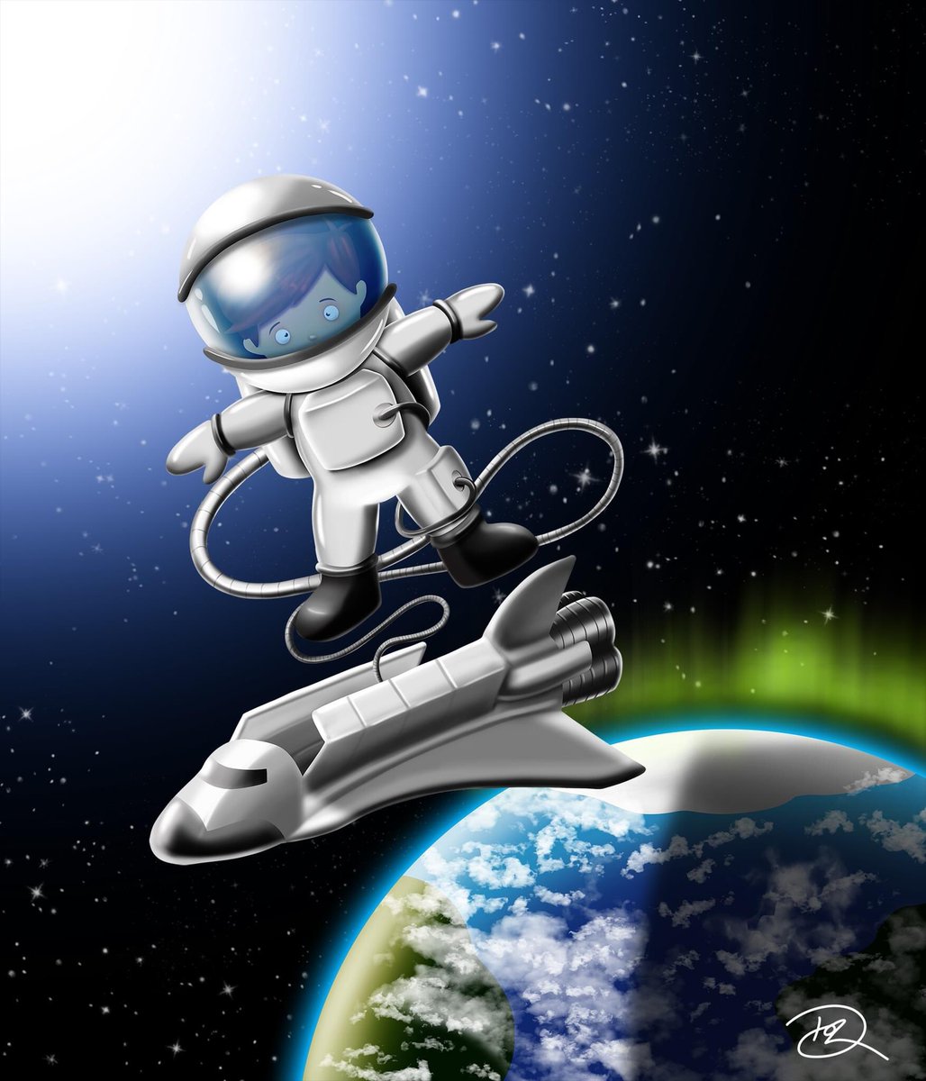 Madonions's tweet photo. A wee space scene, thanks for looking. https://t.co/1kwTIzDbHD