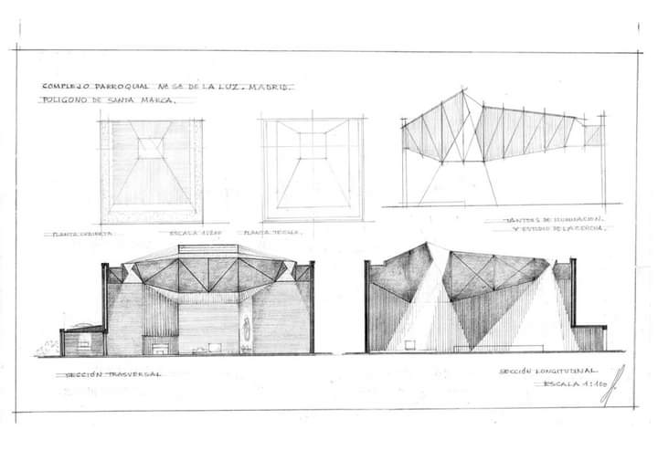 areasvellas's tweet photo. COMPLEJO PARROQUIAL DE «NUESTRA SEÑORA DE LA LUZ», MADRID...1967
José Luis Fernández del Amo (arquitecto)... 
José Luis Sánchez, escultura y sagrario...
#architecture #arquitectura #drawing #section #Church #FernándezdelAmo #interior 
https://t.co/WPneaL728X https://t.co/HNiJasp1zD
