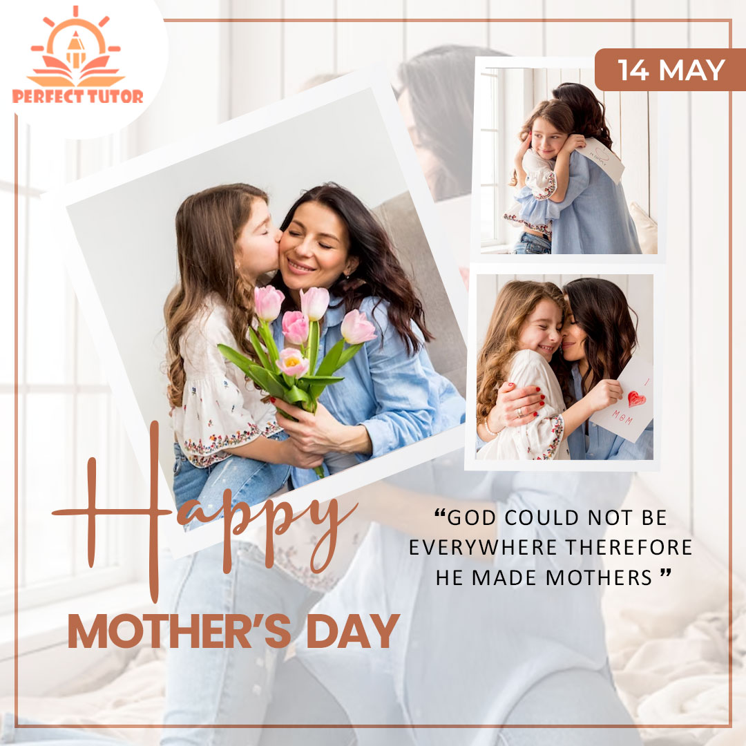Motherhood is a journey filled with endless sacrifices, sleepless nights, and countless moments of joy. 

On this Mother's Day, let us show our appreciation for our mothers. Happy Mother's Day!

#perfecttutor #hometutor #privatetutor #privatetuition #hometuition #tutoringservices